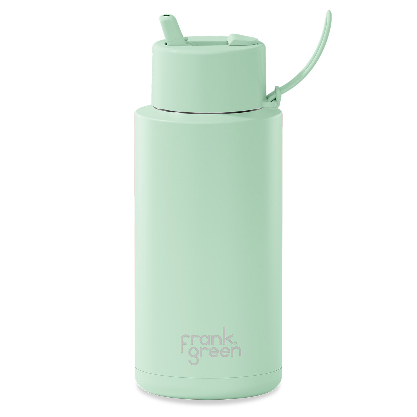 frank green 34oz Ceramic Bottle with Flip Straw Lid Mint Gelato